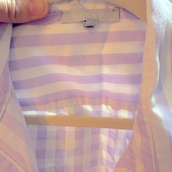 Hinson Wu Purple Button Down Shirt - Picture 2 of 3